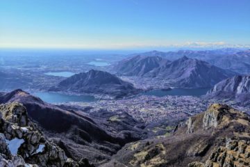 Vista dal Resegone montagna di Lecco